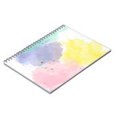 やさしいタッチで描かれた可愛い色合い ノートブック (左側)
