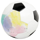 やさしいタッチの可愛い色合い サッカーボール (3/4)