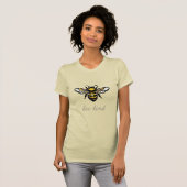 やさしいハチのデザイン Tシャツ (正面フル)