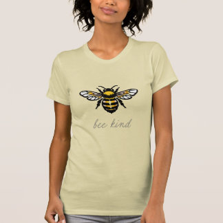 やさしいハチのデザイン Tシャツ