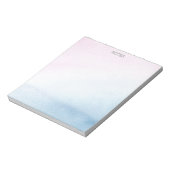 やさしいパステルカラーの水彩ノート ノートパッド (回転)
