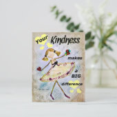 やさしいポストカードのカスタムデザインパーソナライズされた ポストカード (スタンド正面)