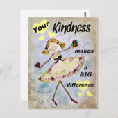 やさしいポストカードのカスタムデザインパーソナライズされた ポストカード (正面/裏面)