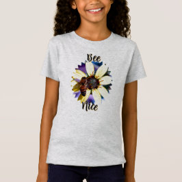 やさしいミツバチのガールズTシャツ Tシャツ