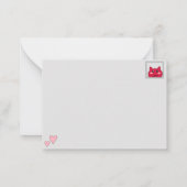 やさしい人からのかわいい猫サンキューノートカード ノートカード (裏面)