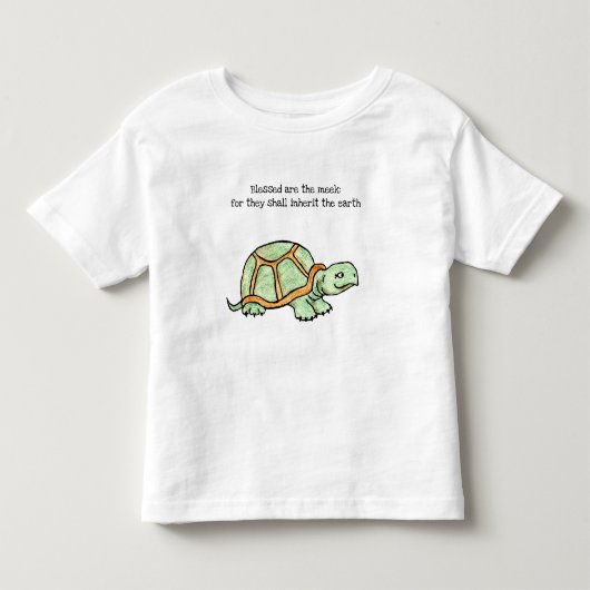 やさしい人が幸せに タートル トドラーTシャツ (正面)