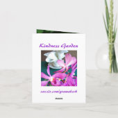 やさしい庭のノートカード サンキューカード (裏面)