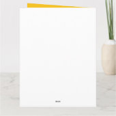 やさしい感動的引用文ひまわり親切 カード (裏面)