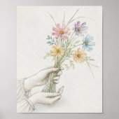 やさしい手と野の花を分かち合う ポスター (正面)