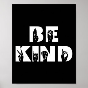 やさしい手話ろう者認識度Asl ポスター