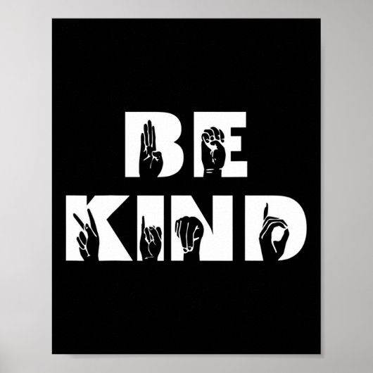 やさしい手話ろう者認識度Asl ポスター (正面)