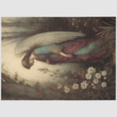 やさしい森の天使の花の祈りデコパージュ 薄葉紙 (正面)