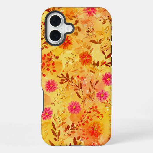 やさしい水彩の野の花 iPhoneケース (裏面)