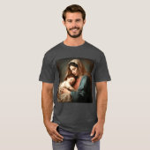 やさしい温もりを感じる母性のインテリアアート Tシャツ (正面フル)
