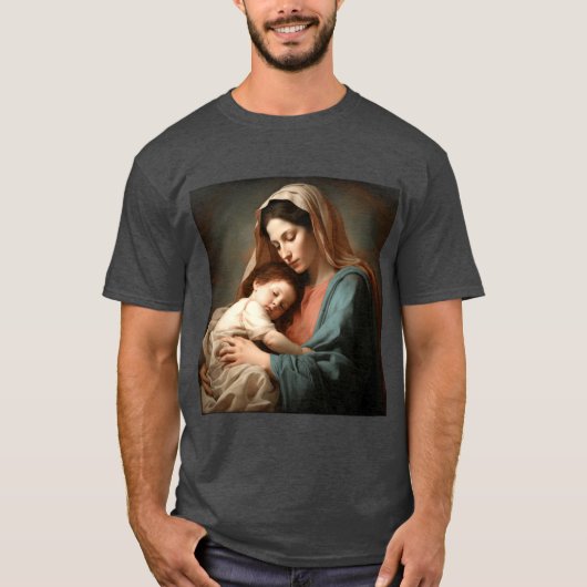 やさしい温もりを感じる母性のインテリアアート Tシャツ (正面)