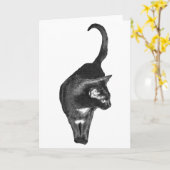 やさしい猫の挨拶 カード (黄色い花)