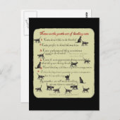 やさしい猫の飼い方のノート|過去記事 ポストカード (正面/裏面)