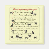 やさしい猫の飼い方のノート|過去記事 マグネット (正面)