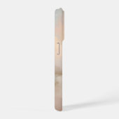やさしい空の雲 ブルッシュピンクとブルー iPhoneケース (右側面)