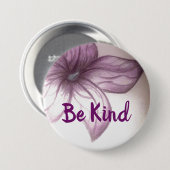 やさしい美しい花のボタン 缶バッジ (正面&裏面)