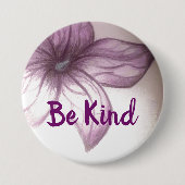 やさしい美しい花のボタン 缶バッジ (正面)