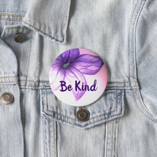 やさしい美しい花のボタン 缶バッジ (インサイチュ)