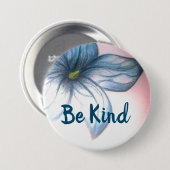 やさしい美しい花のボタン 缶バッジ (正面&裏面)