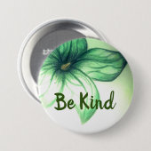 やさしい美しい花のボタン 缶バッジ (正面&裏面)