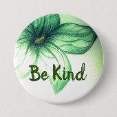 やさしい美しい花のボタン 缶バッジ (正面)