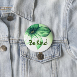 やさしい美しい花のボタン 缶バッジ