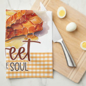 やさしい言葉は魂に甘いハチミツのようなものだ キッチンタオル (四つ折り)