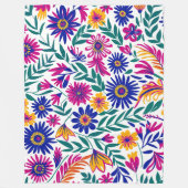 やさしい開花の美意識 60x80 フリースブランケット (正面)