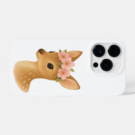 やさしい鹿魔法 iPhoneケース (裏面横)