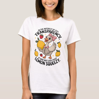 やさしくないレモン絞り - 変わったシリー・グース Tシャツ