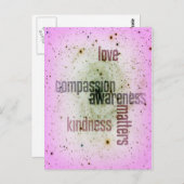 やさしさの問題ユニバーサルラブポストカード ポストカード (正面/裏面)