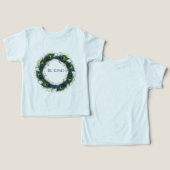 やさしさの孔雀の羽の円形トドラーTシャツ (デザイン正面&裏面)