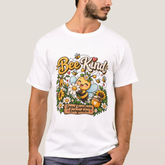 やさしさをおすそわけ Bee Kind Tシャツ デザイン