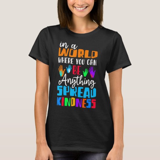 やさしさを広げやる気を起こさせるるおもしろい兆 Tシャツ (正面)