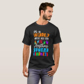 やさしさを広げやる気を起こさせるるおもしろい兆 Tシャツ (正面フル)