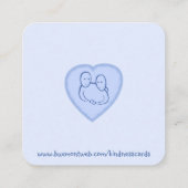 やさしさカード:「君は一人じゃない」カード スクエア名刺 (裏面)