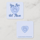 やさしさカード:「君は一人じゃない」カード スクエア名刺 (正面/裏面)