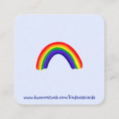 やさしさカード:「幸福になるに値する」カード スクエア名刺 (裏面)