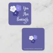 やさしさカード： "You Are Enough" Card スクエア名刺 (正面/裏面)