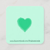 やさしさカード： "You Matter"カード スクエア名刺 (裏面)