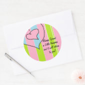 やさしさステッカーを広める ラウンドシール (封筒)