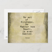 やさしさ思いやりの引用文イソップ ポストカード (正面/裏面)