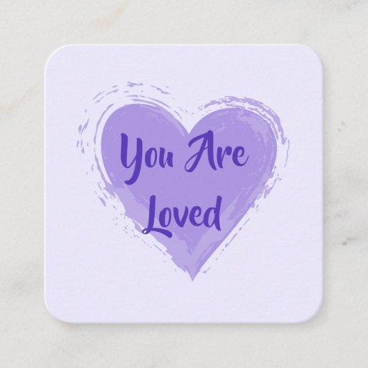 やさしさ：愛されるカード スクエア名刺 (正面)