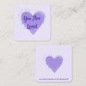 やさしさ：愛されるカード スクエア名刺 (正面/裏面)