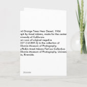 やしおよびオレンジ木はDesert 1966年に近づきます カード (裏面)