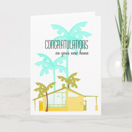 やしの新しい家 カード (正面)